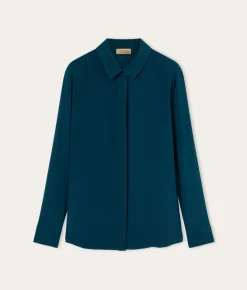 Camicia in seta con colletto