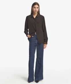 Camicia in seta con colletto