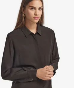 Camicia in seta con colletto