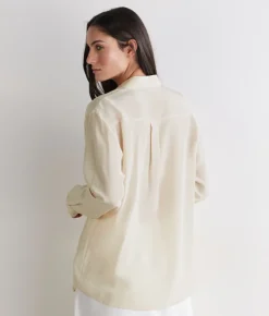 Camicia in seta con colletto