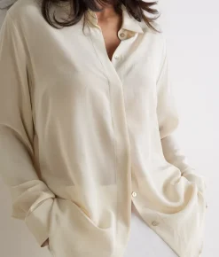 Camicia in seta con colletto