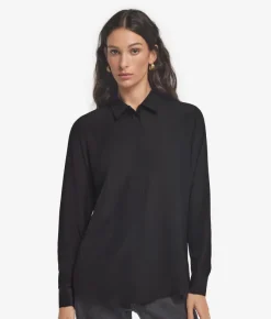 Camicia in seta con colletto