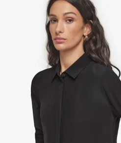 Camicia in seta con colletto