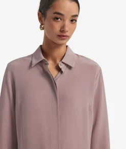 Camicia in seta con colletto