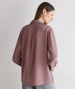 Camicia in seta con colletto