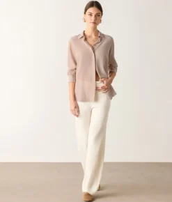 Camicia in seta con colletto