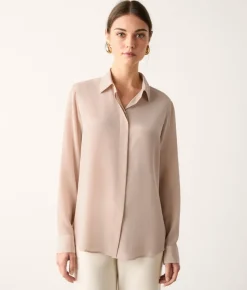 Camicia in seta con colletto