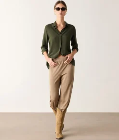 Camicia in seta con colletto
