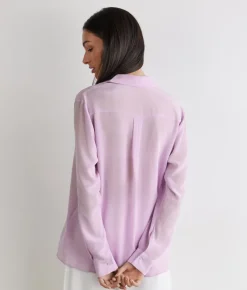 Camicia in seta con colletto