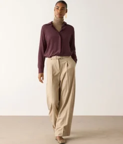 Camicia in seta con colletto