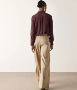 Camicia in seta con colletto