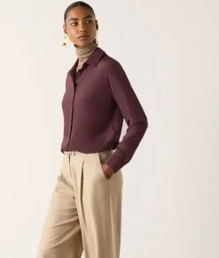 Camicia in seta con colletto
