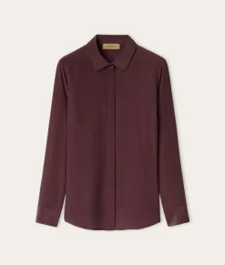 Camicia in seta con colletto