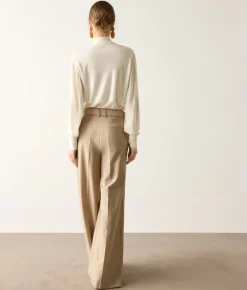 Camicia in seta e cashmere