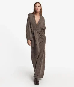 Cappa con lavorazione a trecce in Cashmere Ultrasoft