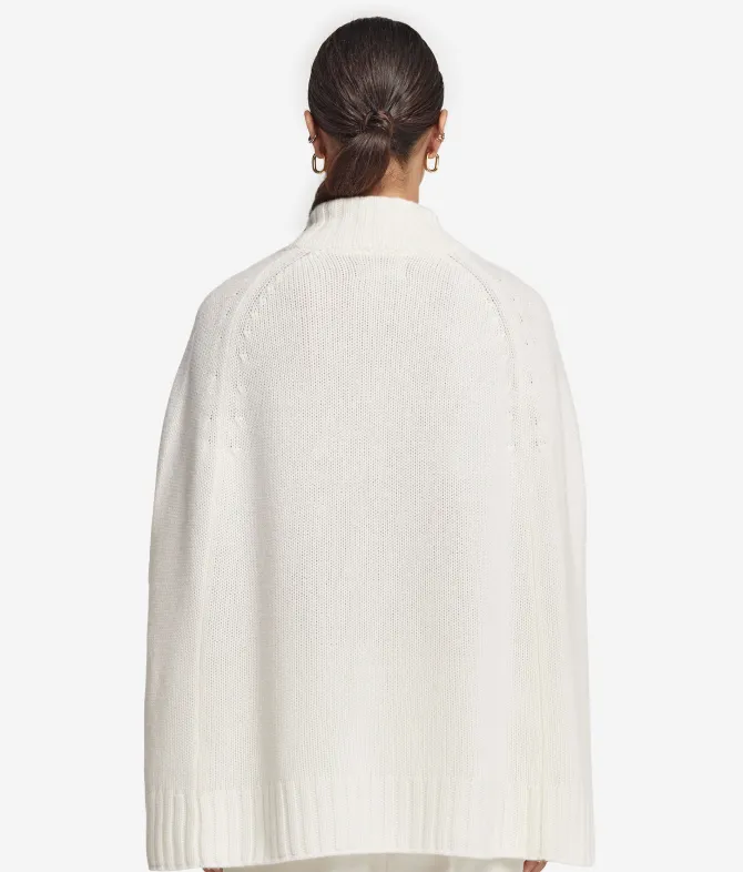 Cappa con zip in Cashmere Ultrasoft