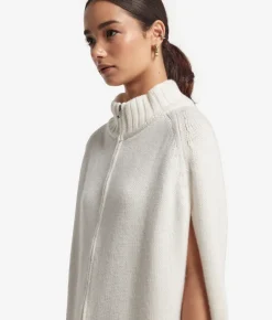 Cappa con zip in Cashmere Ultrasoft