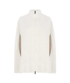 Cappa con zip in Cashmere Ultrasoft