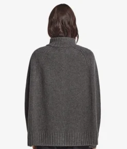 Cappa con zip in Cashmere Ultrasoft