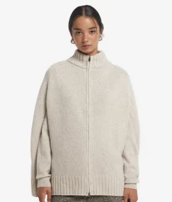 Cappa con zip in Cashmere Ultrasoft