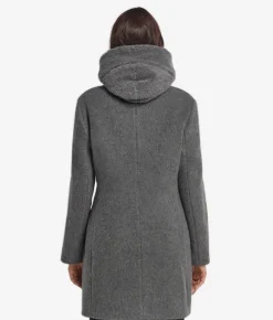 Cappotto con cappuccio in cashmere