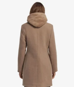 Cappotto con cappuccio in cashmere