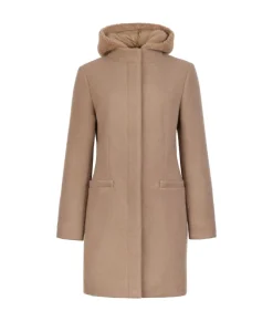 Cappotto con cappuccio in cashmere
