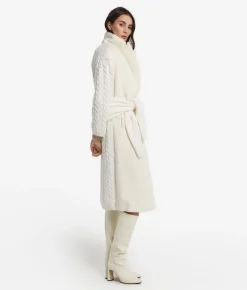 Cappotto con intreccio in cashmere