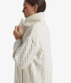 Cappotto con intreccio in cashmere