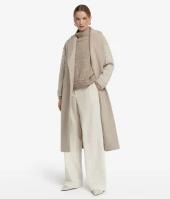 Cappotto con intreccio in cashmere