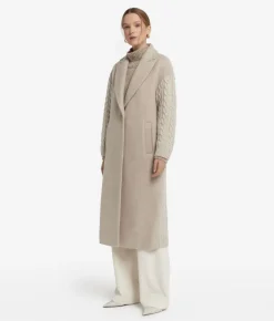 Cappotto con intreccio in cashmere