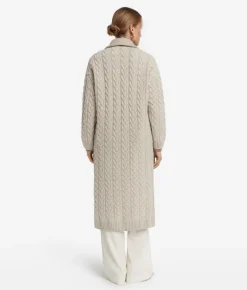 Cappotto con intreccio in cashmere
