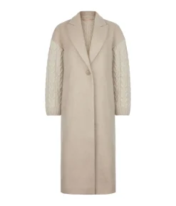 Cappotto con intreccio in cashmere
