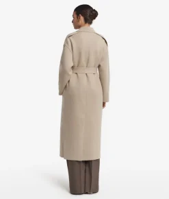 Cappotto lungo con cintura in Cashmere Ultrasoft
