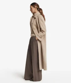 Cappotto lungo in tessuto di cashmere