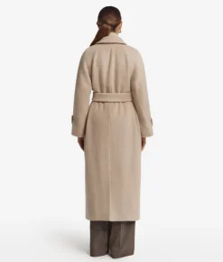 Cappotto lungo in tessuto di cashmere