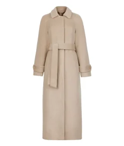 Cappotto lungo in tessuto di cashmere