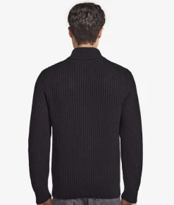 Cardigan a coste in Cashmere Ultrasoft