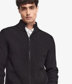 Cardigan a coste in Cashmere Ultrasoft