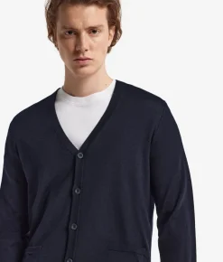 Cardigan con bottoni in Cashmere Ultrafine