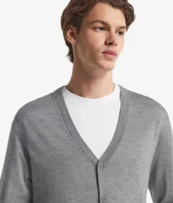 Cardigan con bottoni in Cashmere Ultrafine