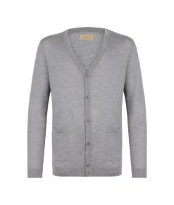 Cardigan con bottoni in Cashmere Ultrafine
