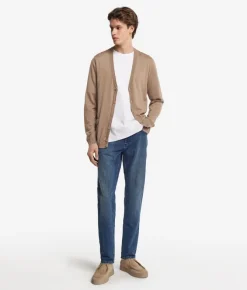 Cardigan con bottoni in Cashmere Ultrafine