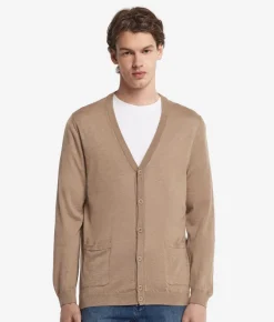 Cardigan con bottoni in Cashmere Ultrafine