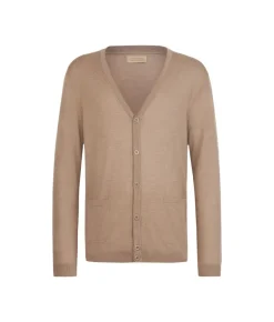 Cardigan con bottoni in Cashmere Ultrafine