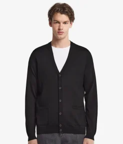 Cardigan con bottoni in Cashmere Ultrafine