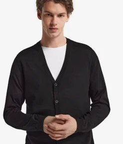 Cardigan con bottoni in Cashmere Ultrafine