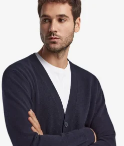 Cardigan con bottoni in Cashmere Ultrasoft
