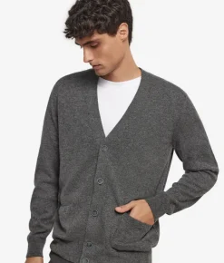 Cardigan con bottoni in Cashmere Ultrasoft