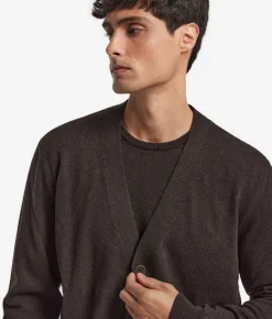 Cardigan con bottoni in Cashmere Ultrasoft